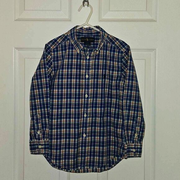 Ralph Lauren Polo button down cotton plaid shirt, size 5, perfect condition! - Picture 1 of 1